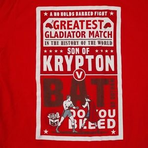 Comic Con Box T Shirt Superman Batman shirt boxing